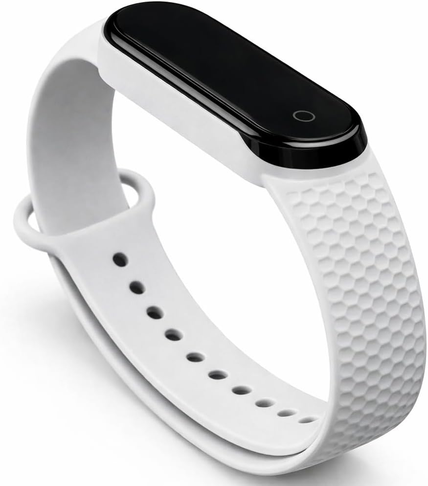 Xiaomi Mi Band 3 4 5 6 7 ile uyumlu Saat Kayışı Düz Desenli Ent Kaliteli Xiaomi Mi Band 3 4 5 6 7 ile uyumlu Elmas Delikli Saat Kontrast Renkli Termoplastik kordon