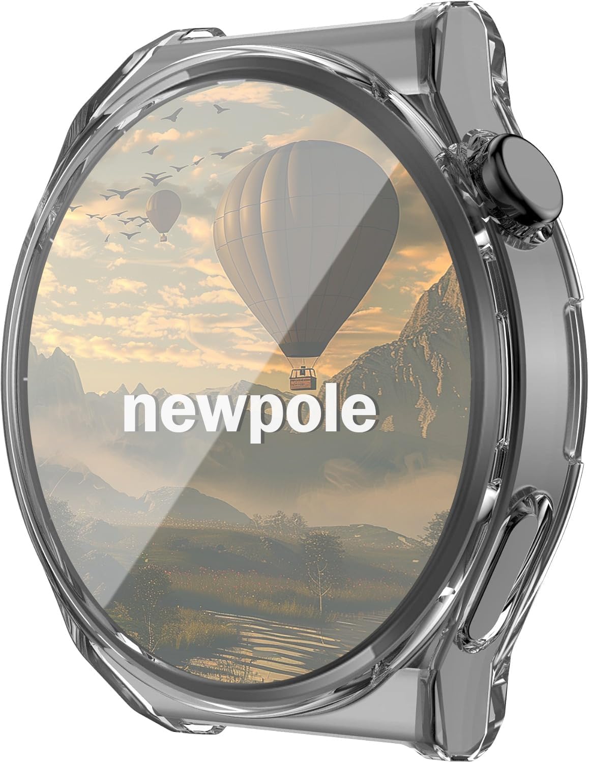 Huawei Watch GT3 Pro 46mm İçin Watch Ekran Koruyucu Kırılmaz Cam ve Tam Kaplayan Watch Kasa Koruyucu Kılıf Yüksek Hassasiyetli Kılıf Huawei Watch GT3 Pro 46mm ile Uyumludur
