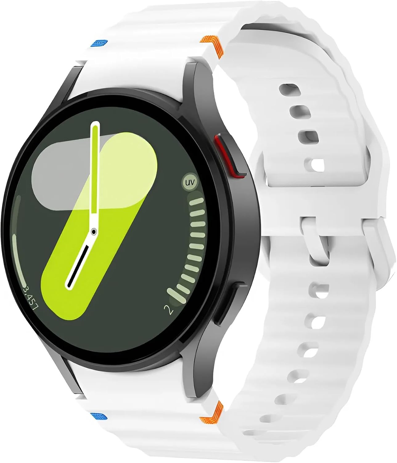Huawei ile Uyumlu Watch 3 Gt Gt2 Gt2e Gt3 Gt4 Gt 5 Pro Se Elite 46mm Uyumlu 22mm Spor Silikon Kordon (Beyaz)
