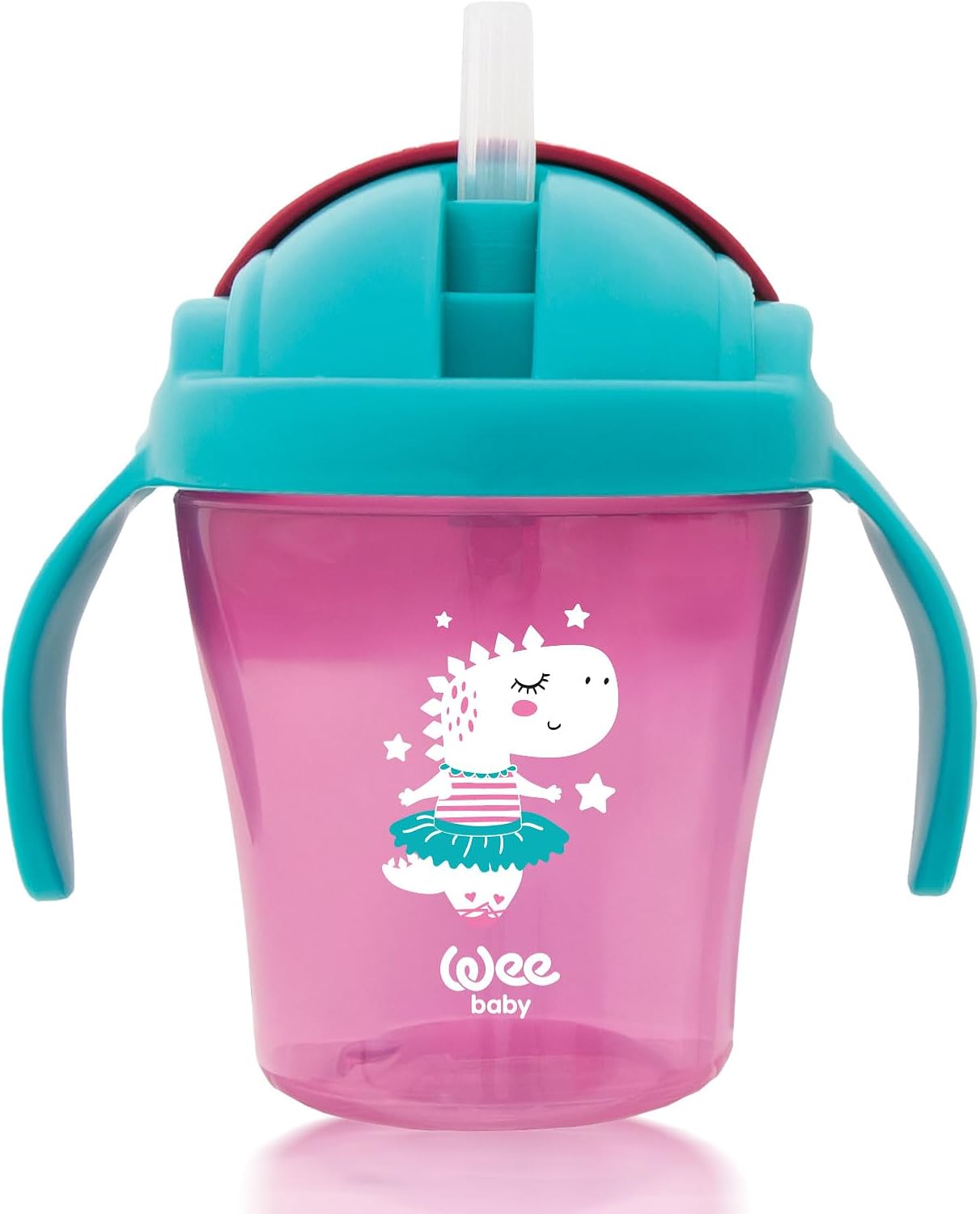 Pipetli Bardak 200 ml - PEMBE
