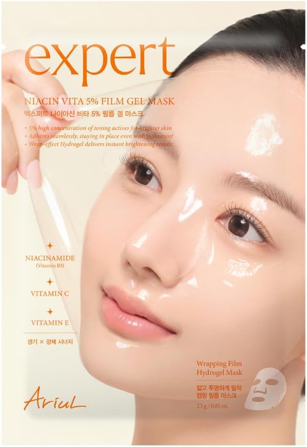 Expert Niacin Vita 5% Film Gel Mask -%5 Niasinamid Jel Formda Aydınlatıcı Kağıt Maske