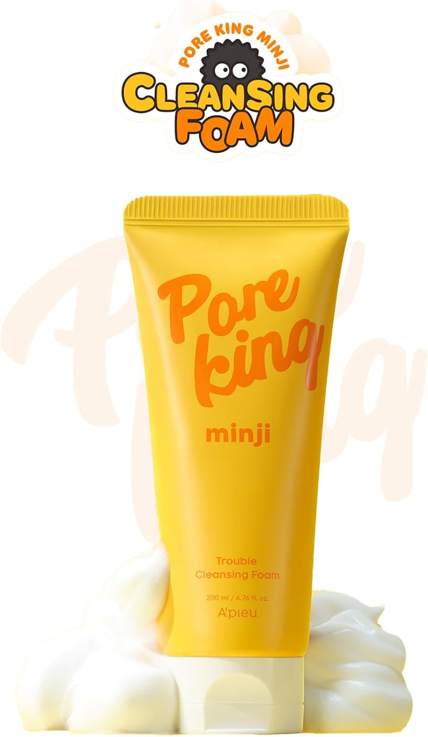 Gözenek Arındıran&Siyah Nokta Karşıtı Temizleme Köpüğü A'PIEU Pore King Minji Trouble Cleansing Foam, 8115