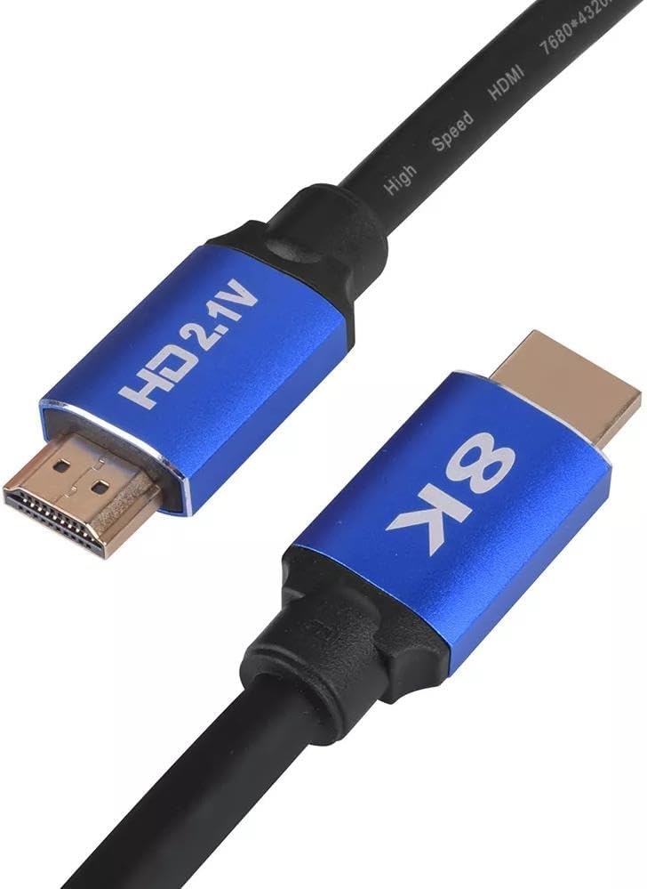 9250 0.5 Metre 8K Ultra HD 2.1V 48Gbps Altın Kaplama Hdmi Kablo UHD 8K Ultra HD Görüntü ve Ses Kalitesi ile Evinizi Sinema Salonuna Çevirebilirsiniz. (0.5 Metre)