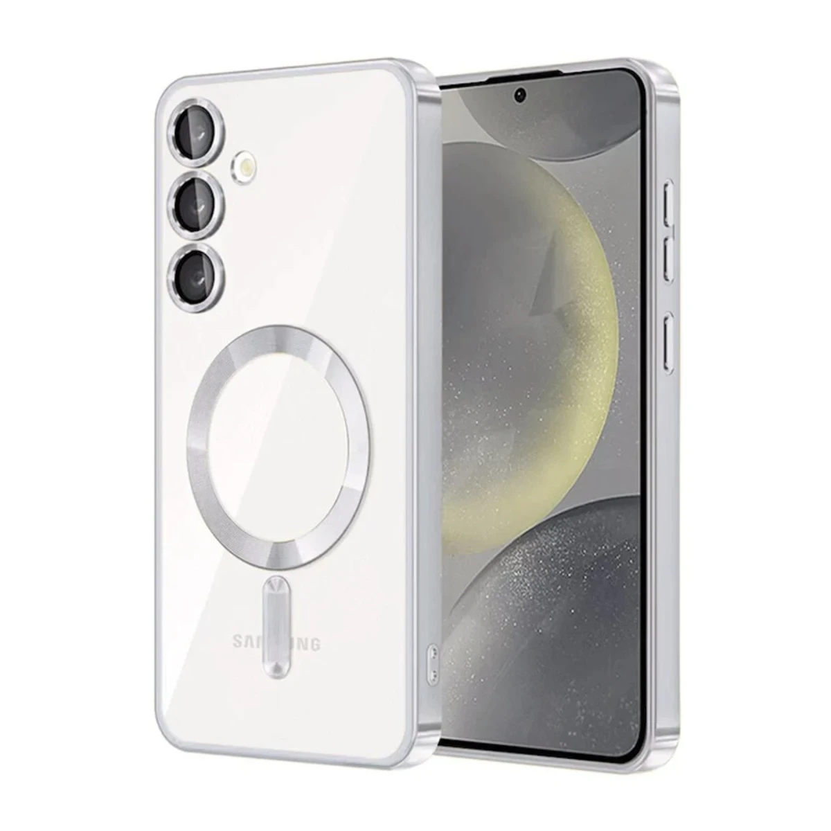 Samsung Galaxy A55 5G Kross Magneticsafe Kapak - Gümüş