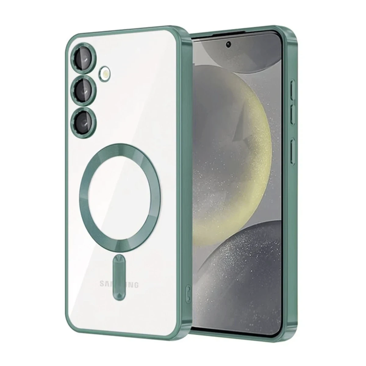 Samsung Galaxy A55 5G Kross Magneticsafe Kapak - Koyu Yeşil