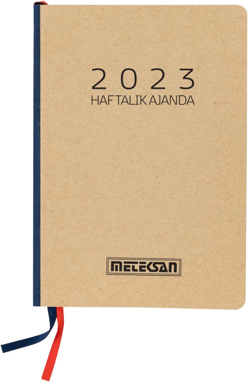 Kraft Karton Kapaklı Haftalık Ajanda, 2023
