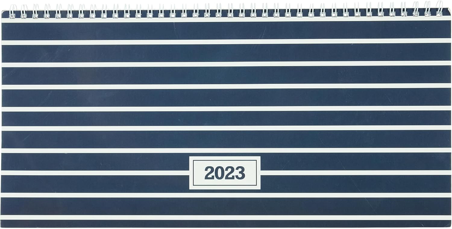Keskin Color 2023 AJ-66 Haftalık Masa Ajandası, Çizgi, 16x33,5 cm