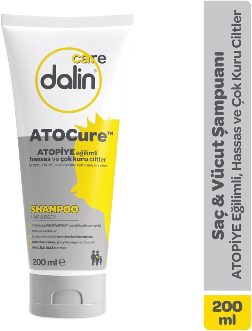 Care Atocure Şampuan, 200 ml, Atopiye Eğilimli Hassas ve Çok Kuru Ciltler İçin