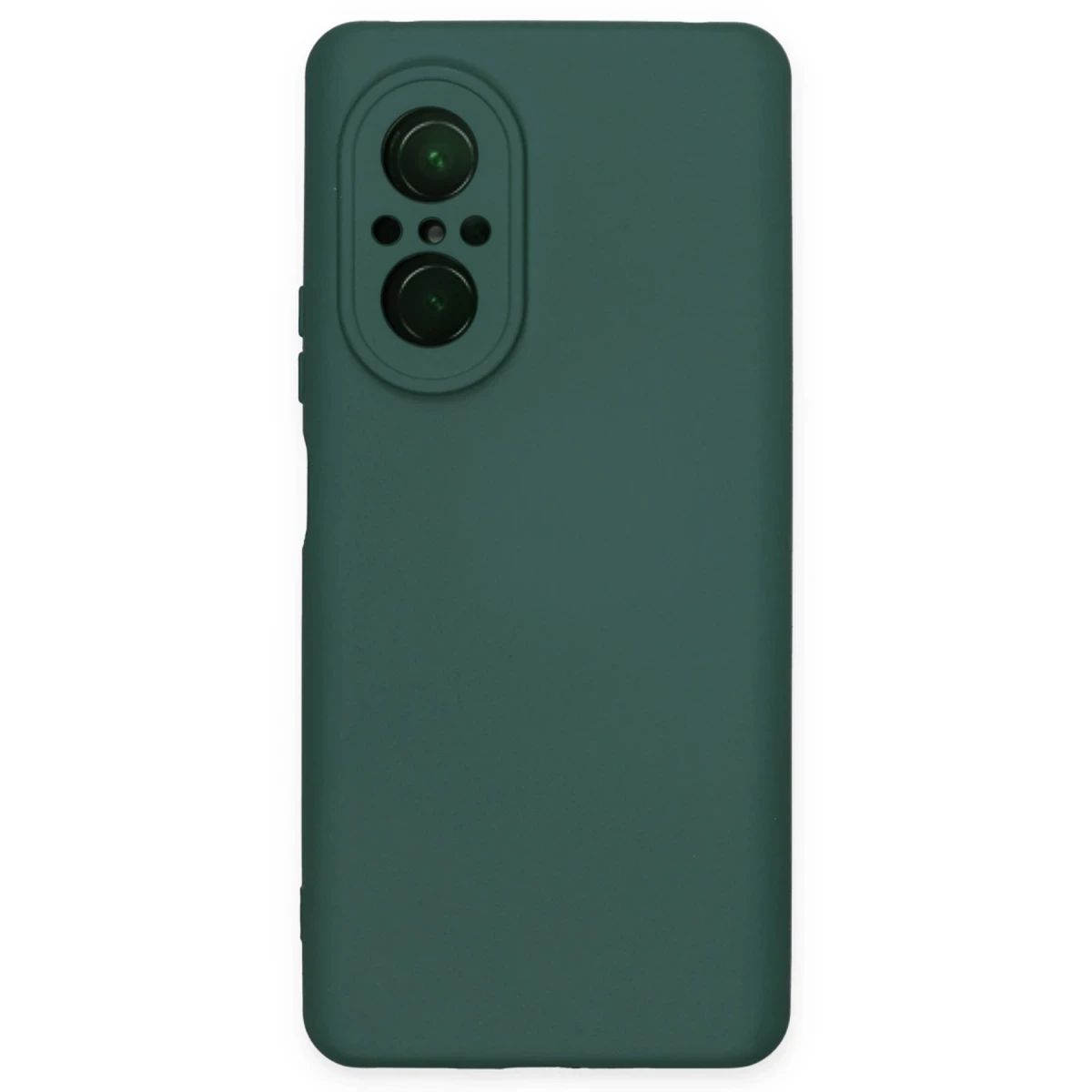 Huawei Nova 9 SE Kılıf Nano içi Kadife Silikon - Koyu Yeşil