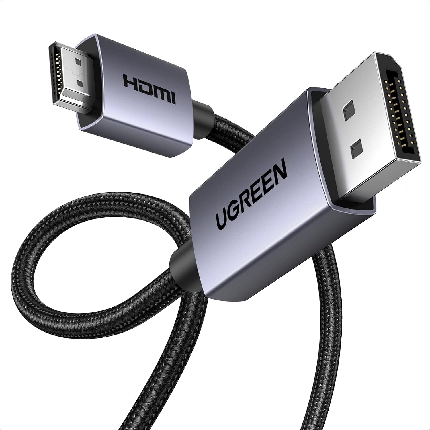 4K 1080P@120Hz Displayport 1.2 to HDMI 1.4 Örgülü Kablo, 3m, 35843