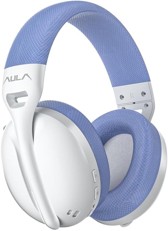 S6 3 Modlu Kablosuz 3.5mm Kablolu ve Bluetooth 5.3 Mikrofonlu Gaming Oyuncu Kulaklığı Mavi Ultra Hafif Hafızalı Sünger 40mm Sürücülü Gürültü Önleyici