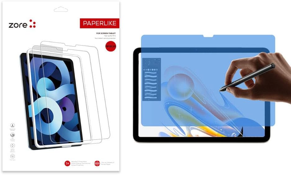 Apple iPad Air 13 2025 M3 Zore Paper-Like Ekran Koruyucu – Kağıt Hissi, Yüksek Kaliteli HD Görüntü, Kaymaz Yüzey, Ultra İnce Tasarım