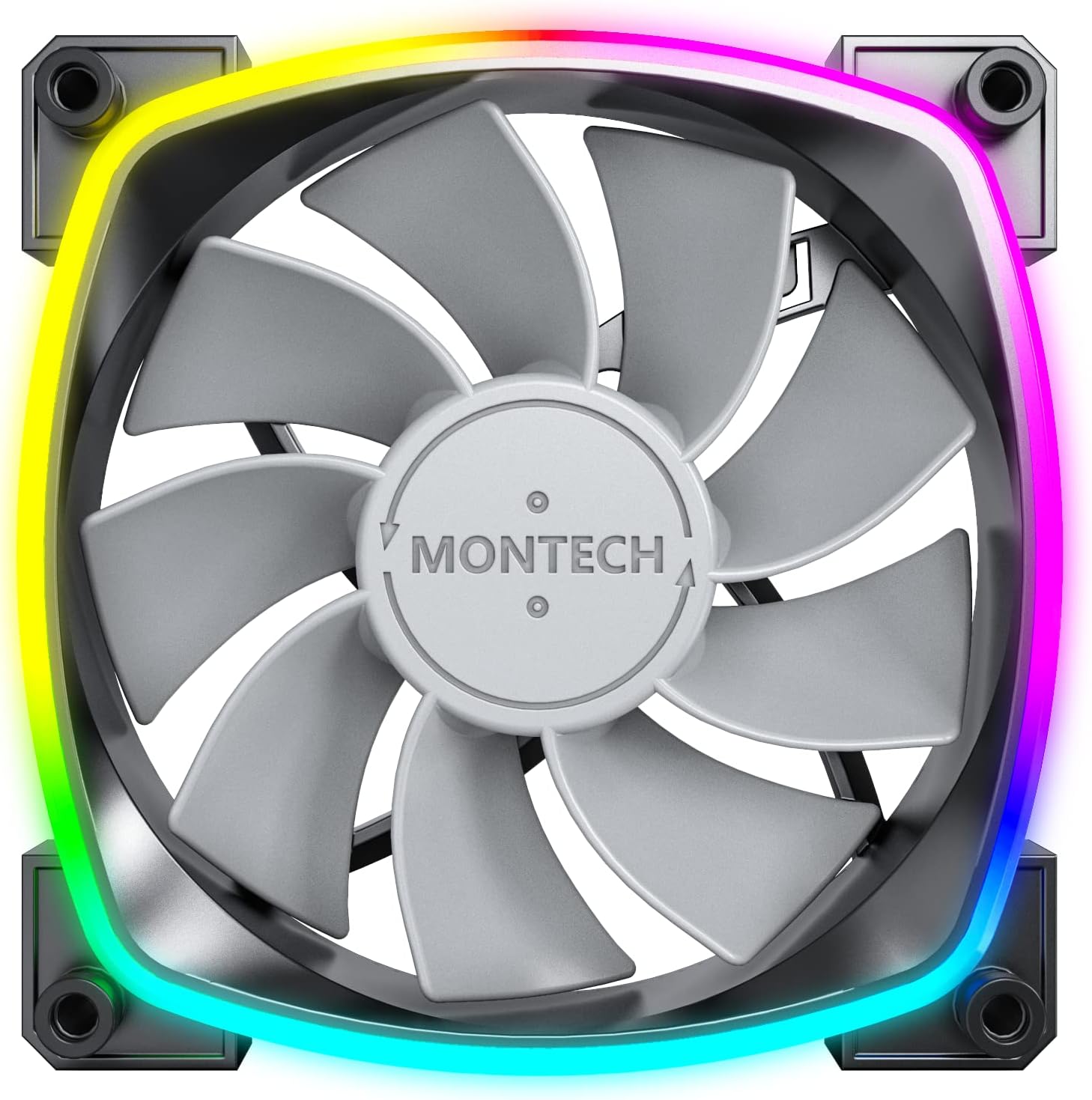 RX120 PWM Siyah 120mm Reverse Fan (Ters Bıçak) ARGB Kasa Fanı 1600 RPM