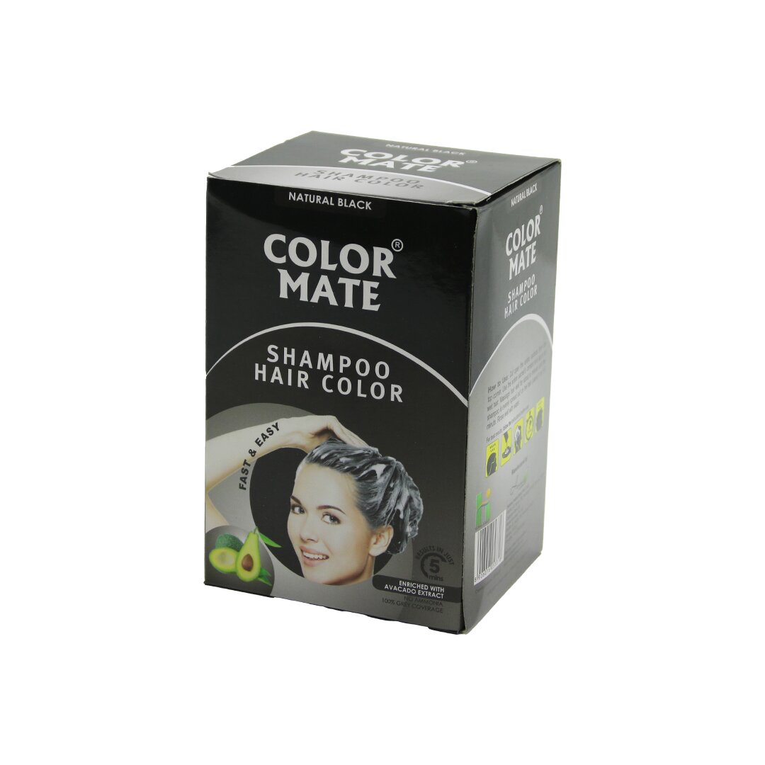 COLOR MATE 10PCS SİYAH SAÇ BOYAMA ŞAMPUANI