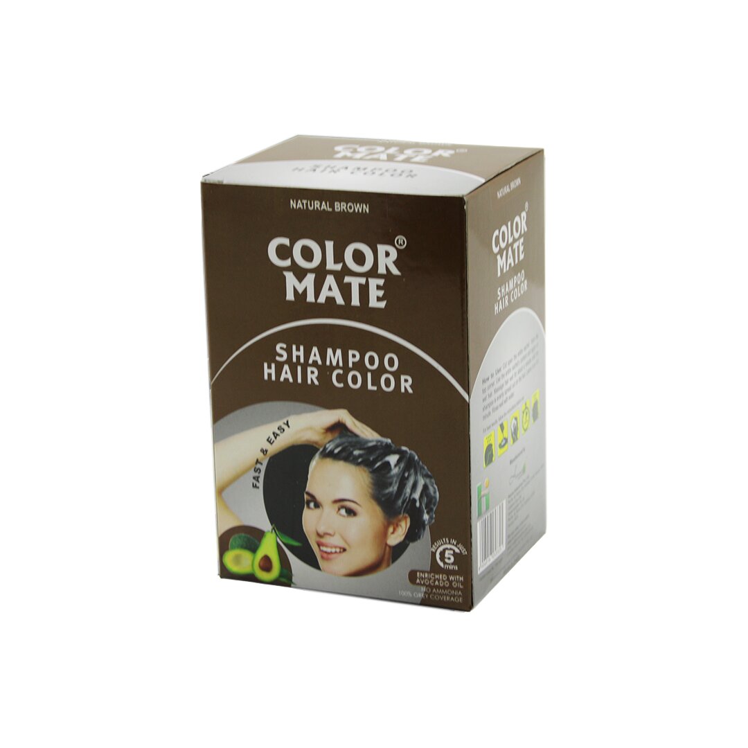 COLOR MATE 10PCS KAHVERENGİ SAÇ BOYAMA ŞAMPUANI