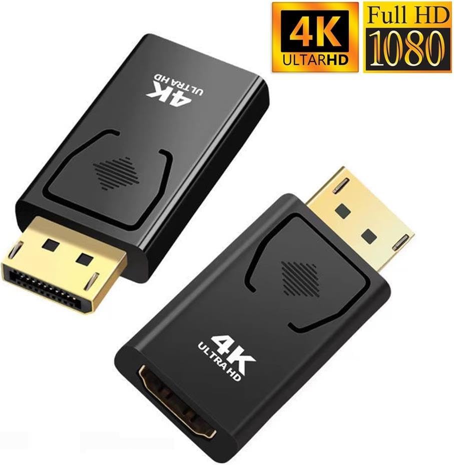 4649 4K Destekli Displayport Hdmi Çevirici Dönüştürücü Adaptör 10.8Gbps'ye kadar video bant genişliği En yüksek QXGA çözünürlük çıkışını destekler; 4K X 2K