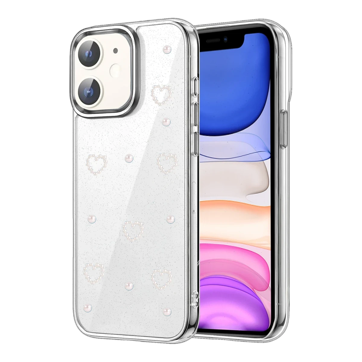 Apple iPhone 12 Fiyonk Desenli Kapak - Desen 10