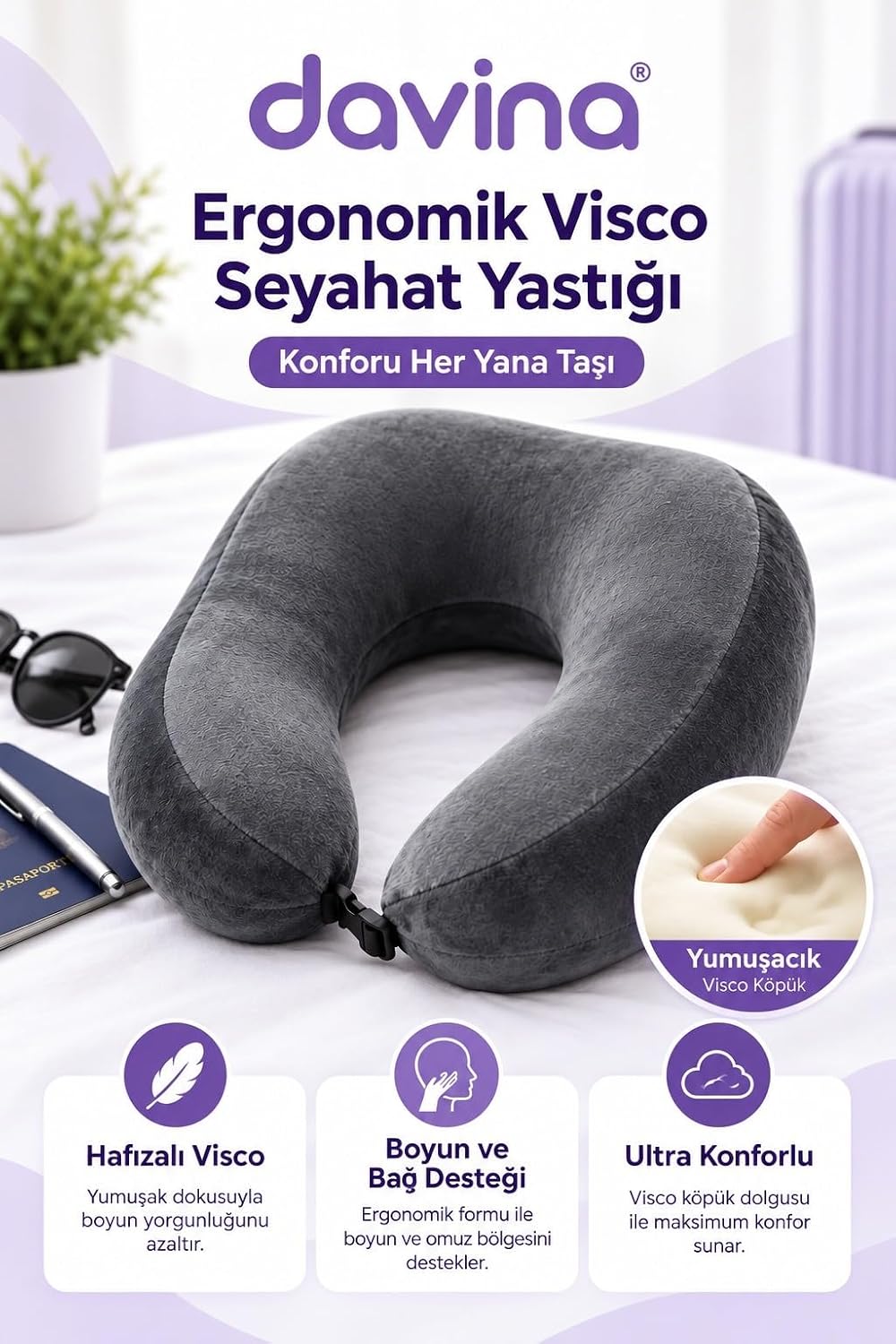 ErgoTrip Visco Seyahat Yastığı