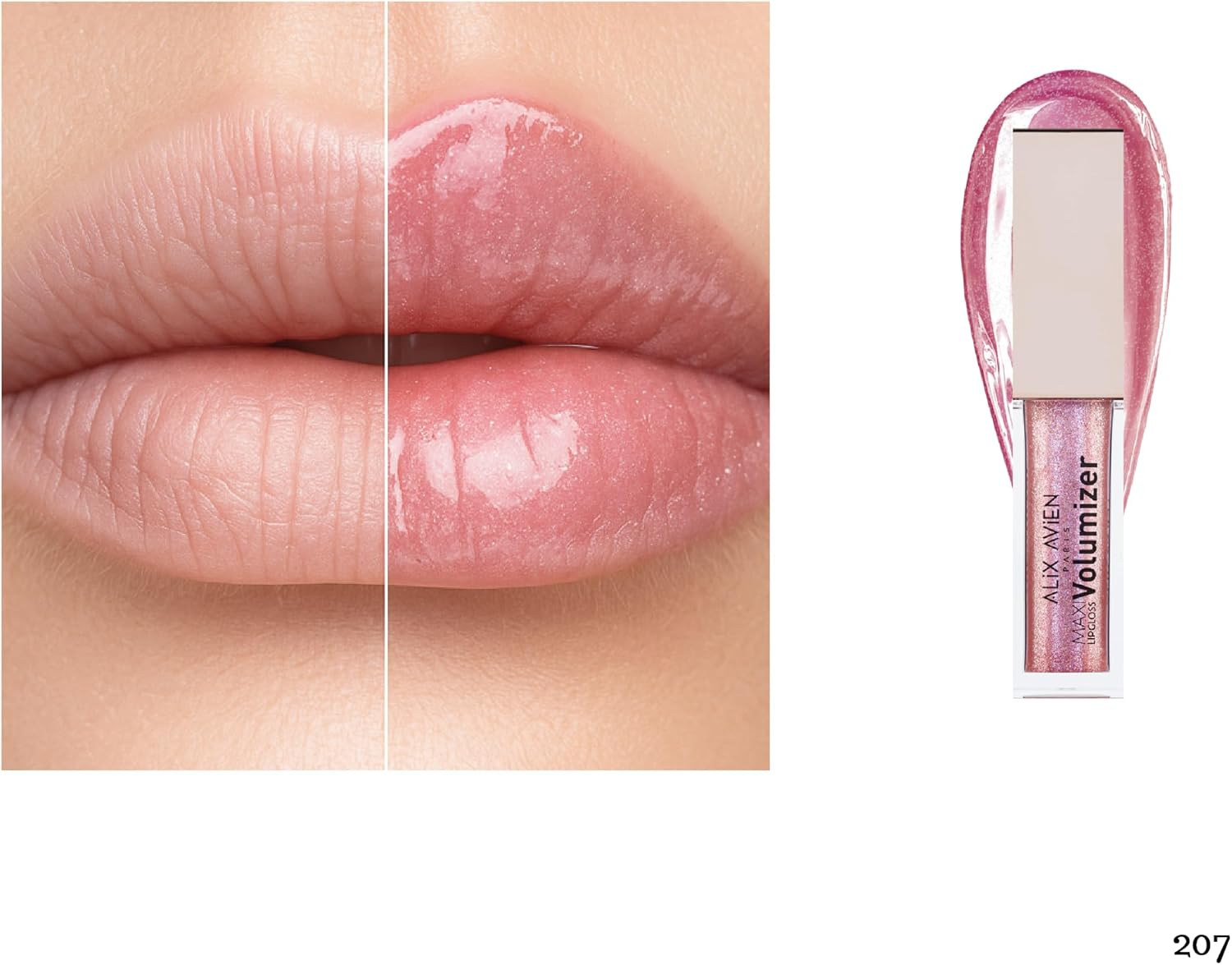 Maxivolumizer Lipgloss 207 - Rosy Violet - Kalıcı Ve Nemlendirici Ruj - Dolgunlaştırıcı Etki