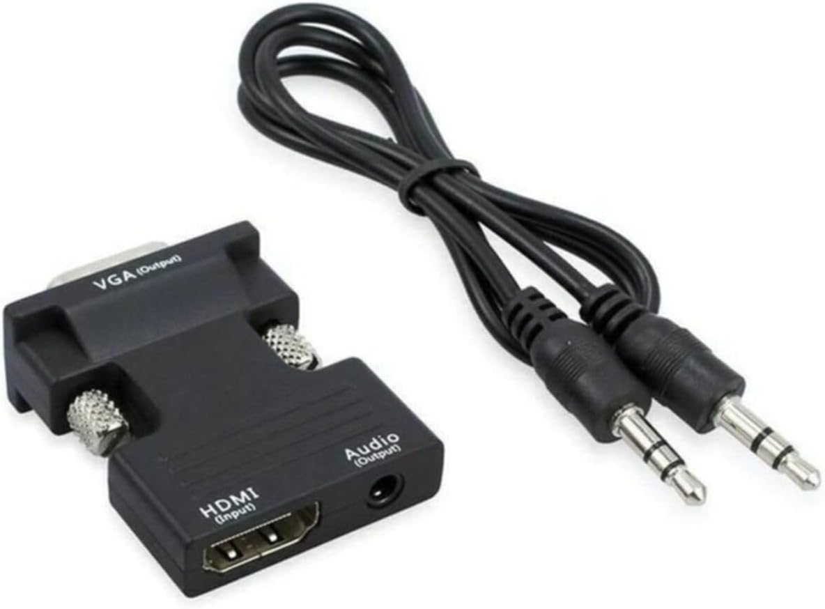 4499 Ses Destekli Hdmi To Vga Monitör Çevirici Dönüştürücü Adaptör