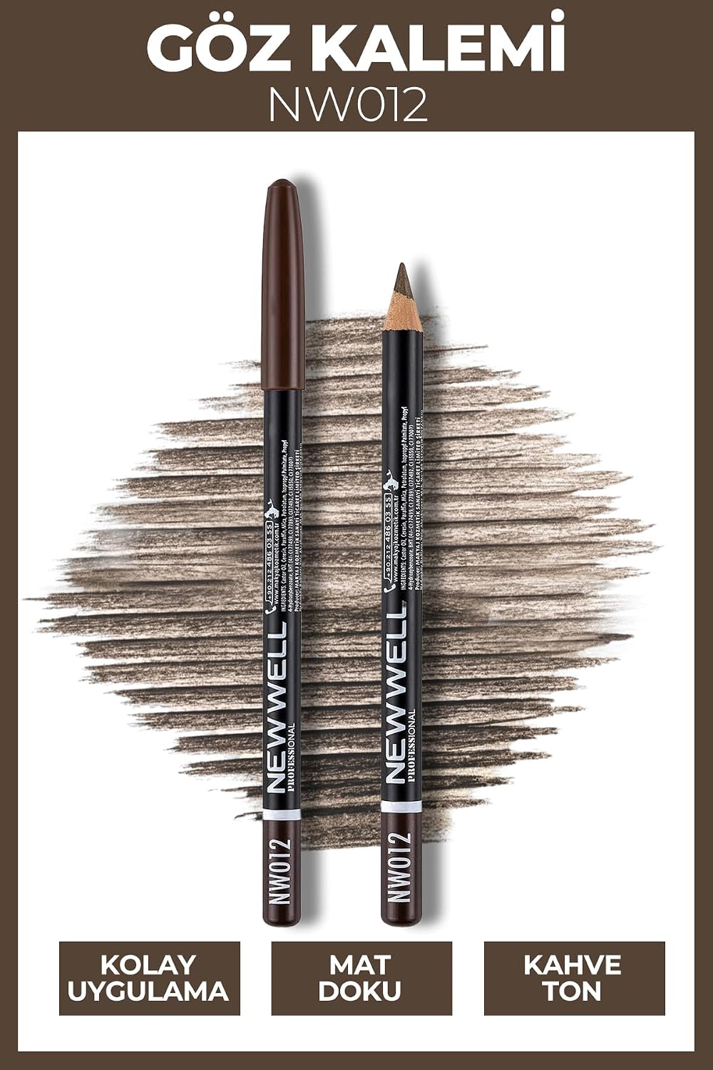 Porcelain Make Up Eyelip Pencil 12