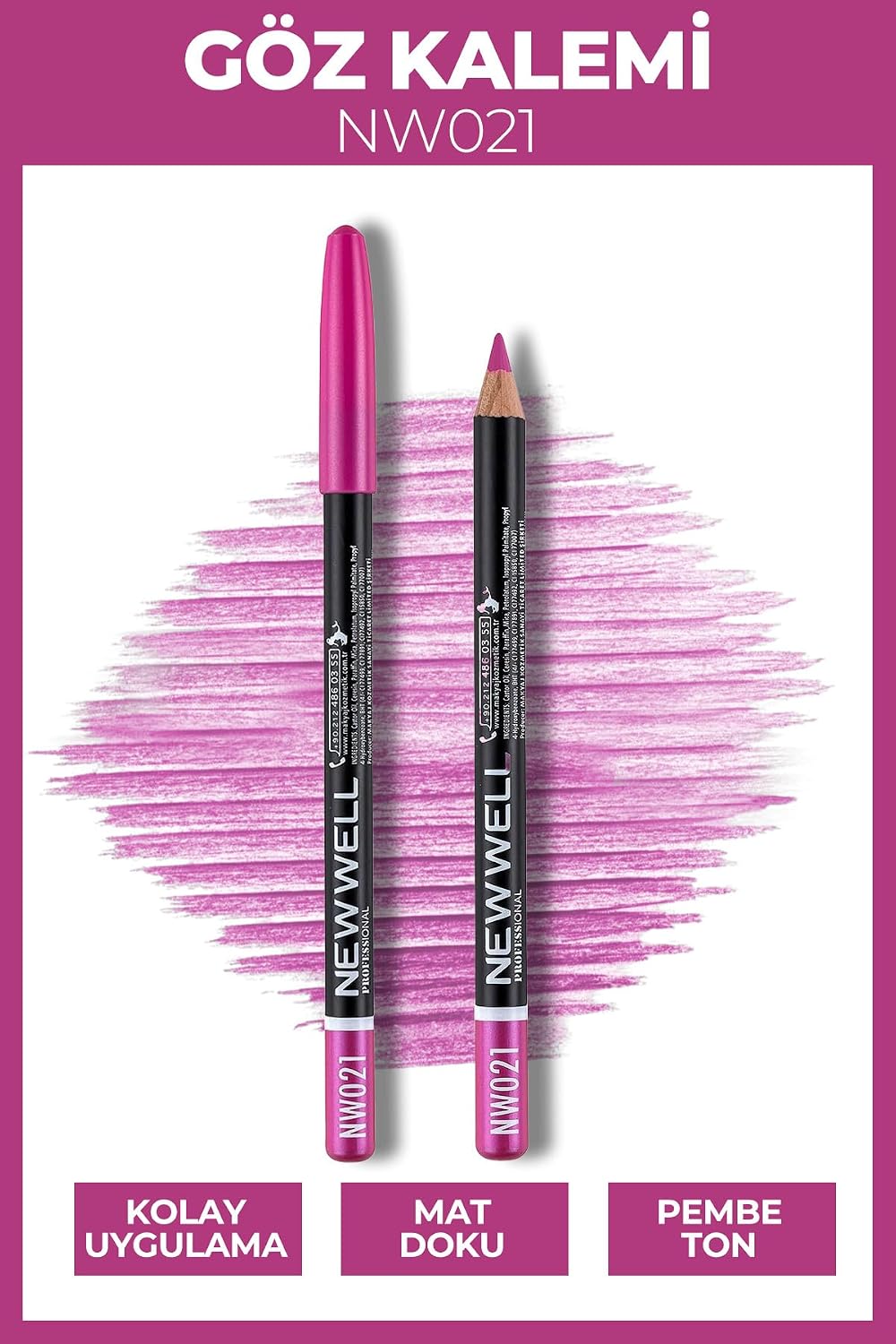 Porcelan Make Up Eyelip Pencil 21 Göz Kalemi, 5002697104