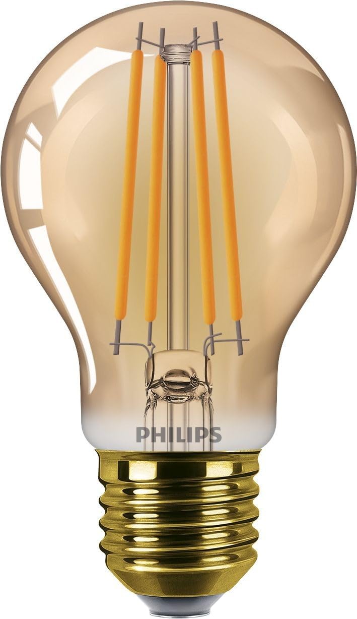 LEDclassic E27 lamba, altın, 40 W yerine geçer, sıcak beyaz (1800 Kelvin), dekoratif lamba