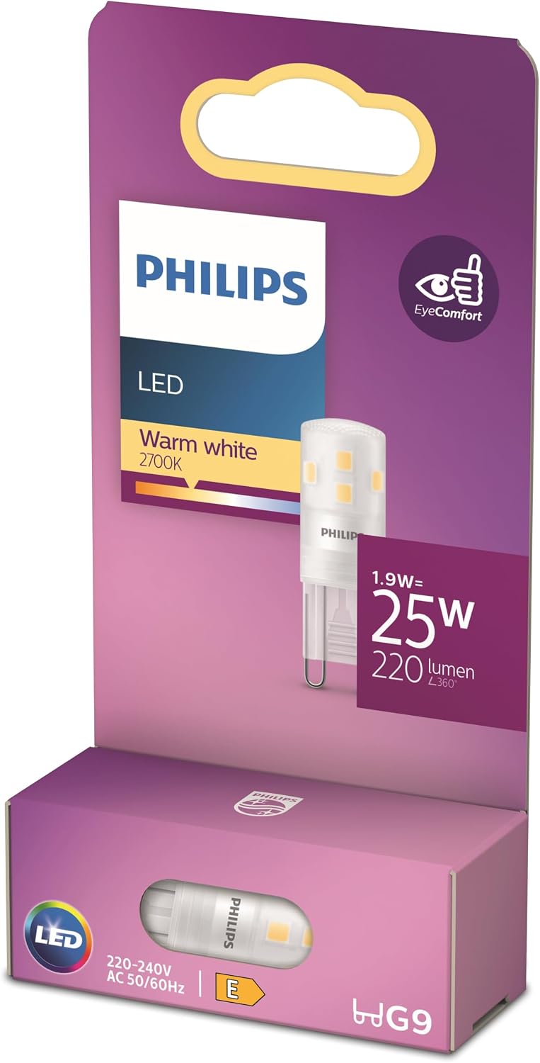 LED Kapsül 1.9W 220 Lumen 2700K Sarı Işık G9 Duy (25W Eşleniği)