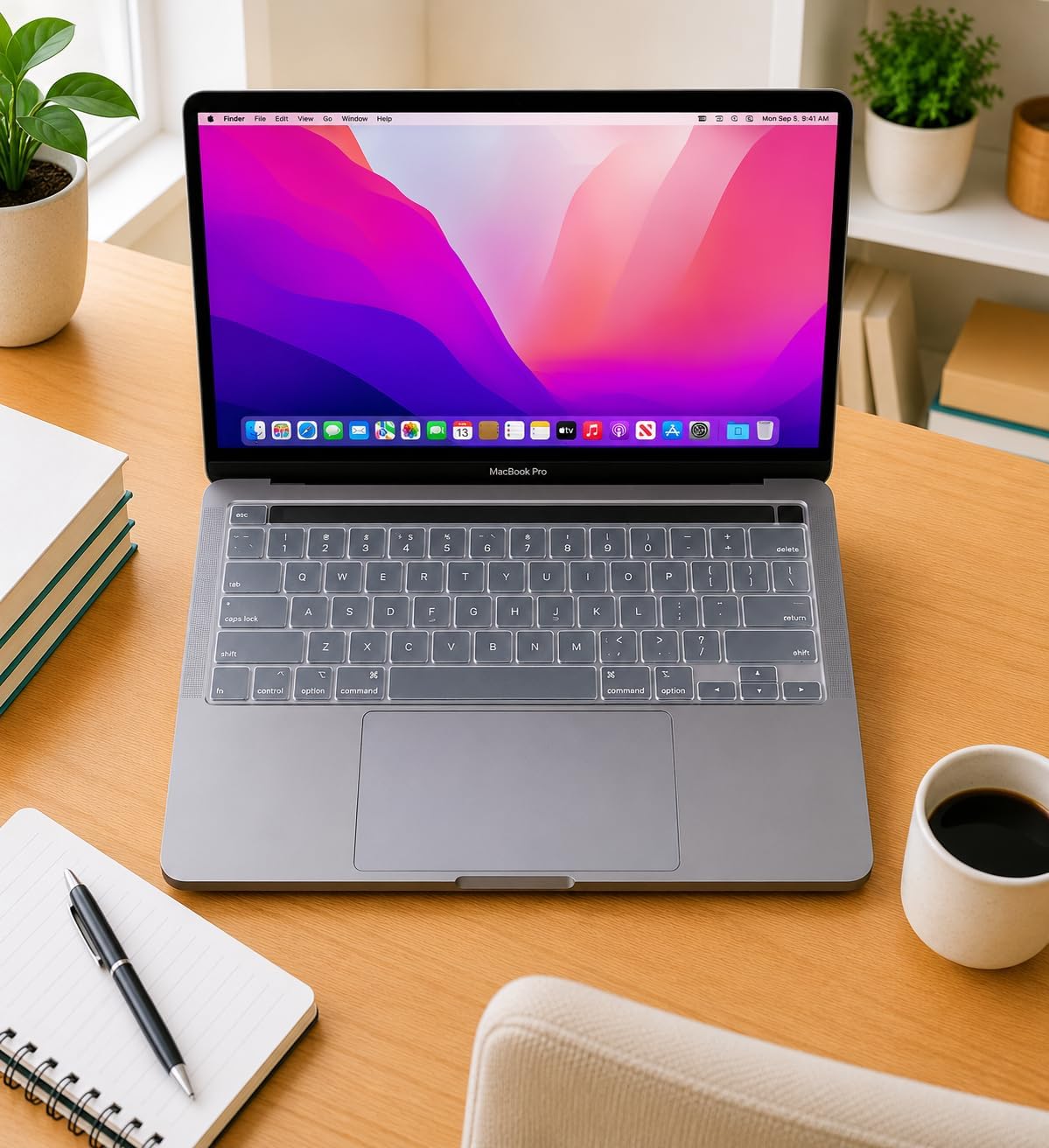 MacBook Klavye Koruyucu US İngilizce A2338 M1 M2 13 inç A2251 A2289 A2141 16 inç US ANSI Düz Enter Silikon Keyboard Cover Touch Bar Şeffaf