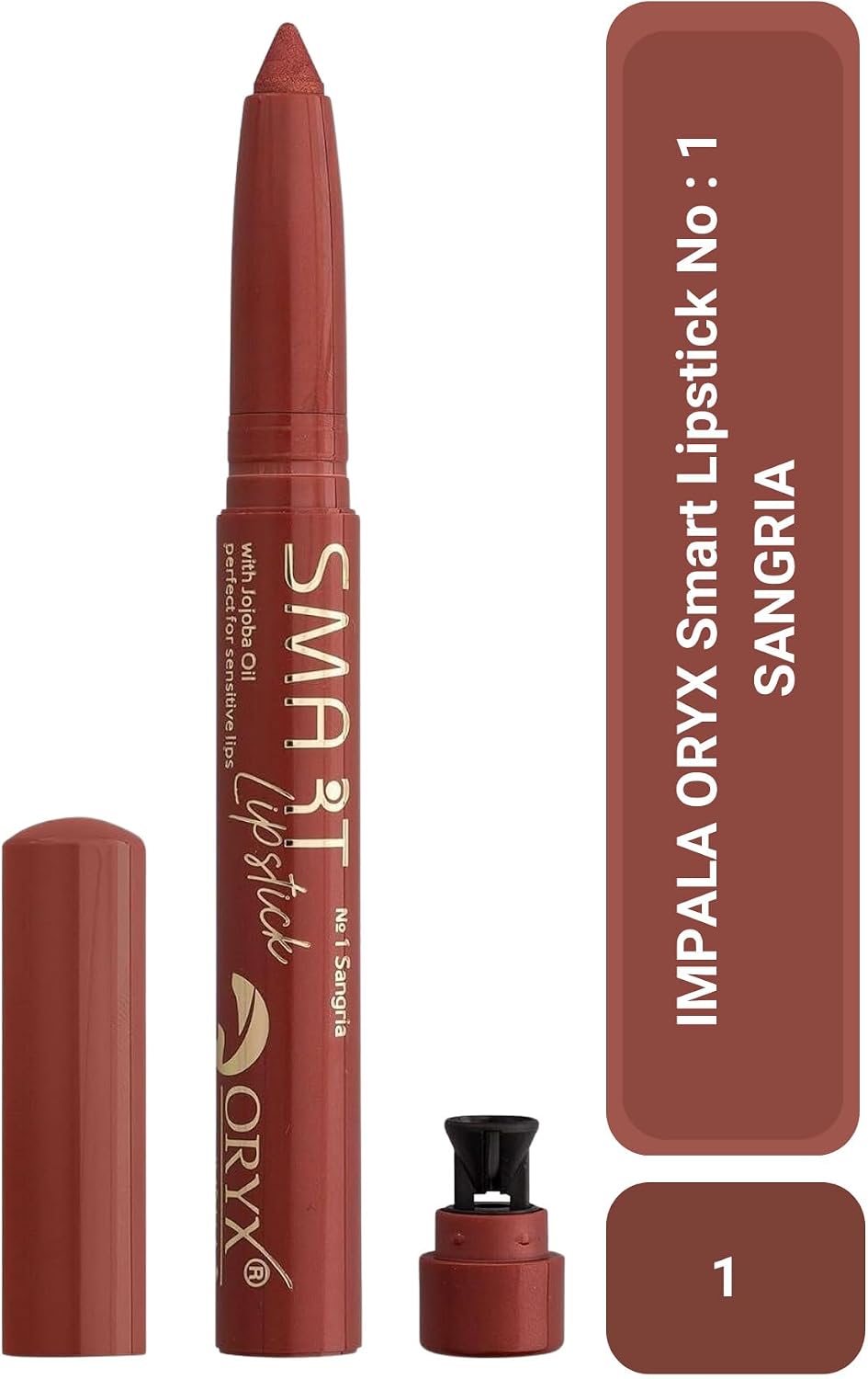 Ruj - Oryx Smart Lipstick No : 1 Sangrıa/Koyu Kırmızı