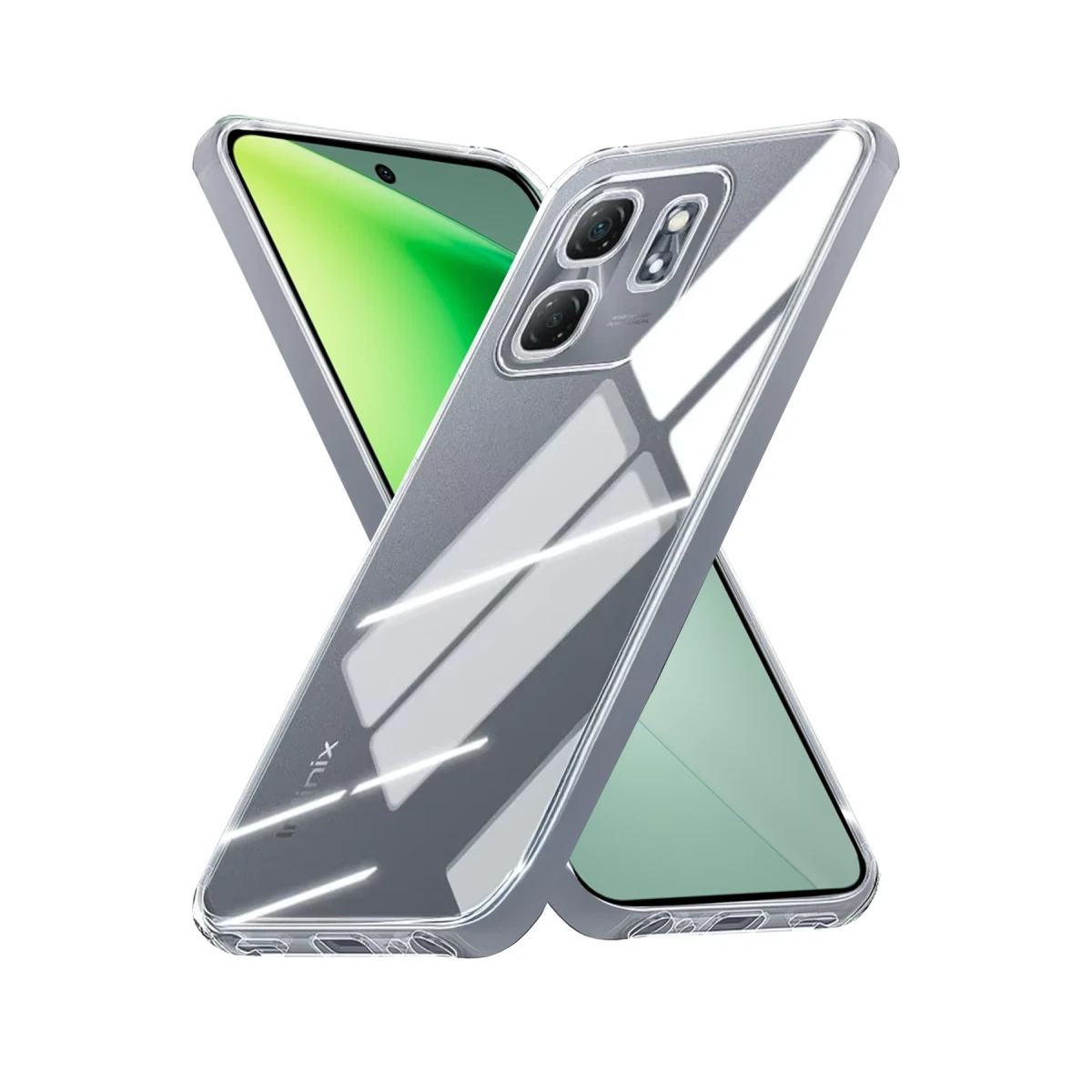 İnfinix Smart 9 Kılıf Lüx Şeffaf Silikon