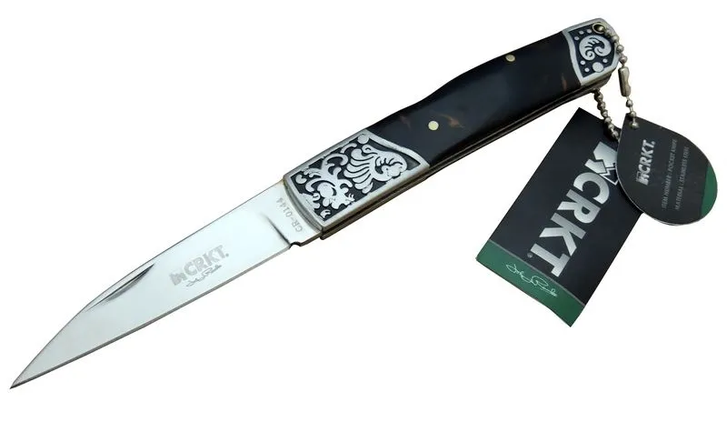 CR 0144 KHV Kamp Çakı 18 cm - Sedef Saplı, Kılıflı, Kutulu