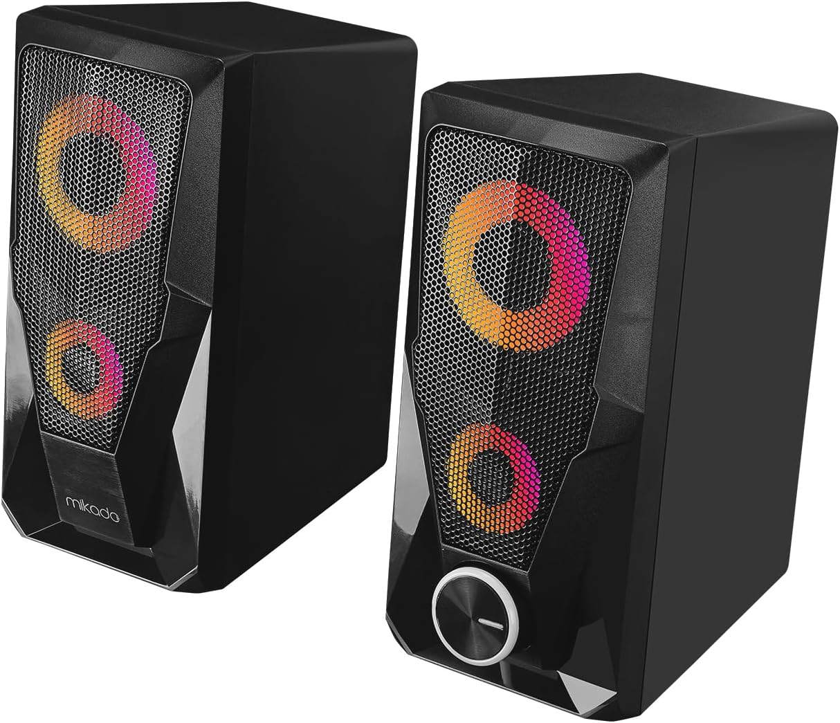 MD-336 2.0 6 Watt RGB Ledli Siyah Multimedia USB Speaker Hoparlör