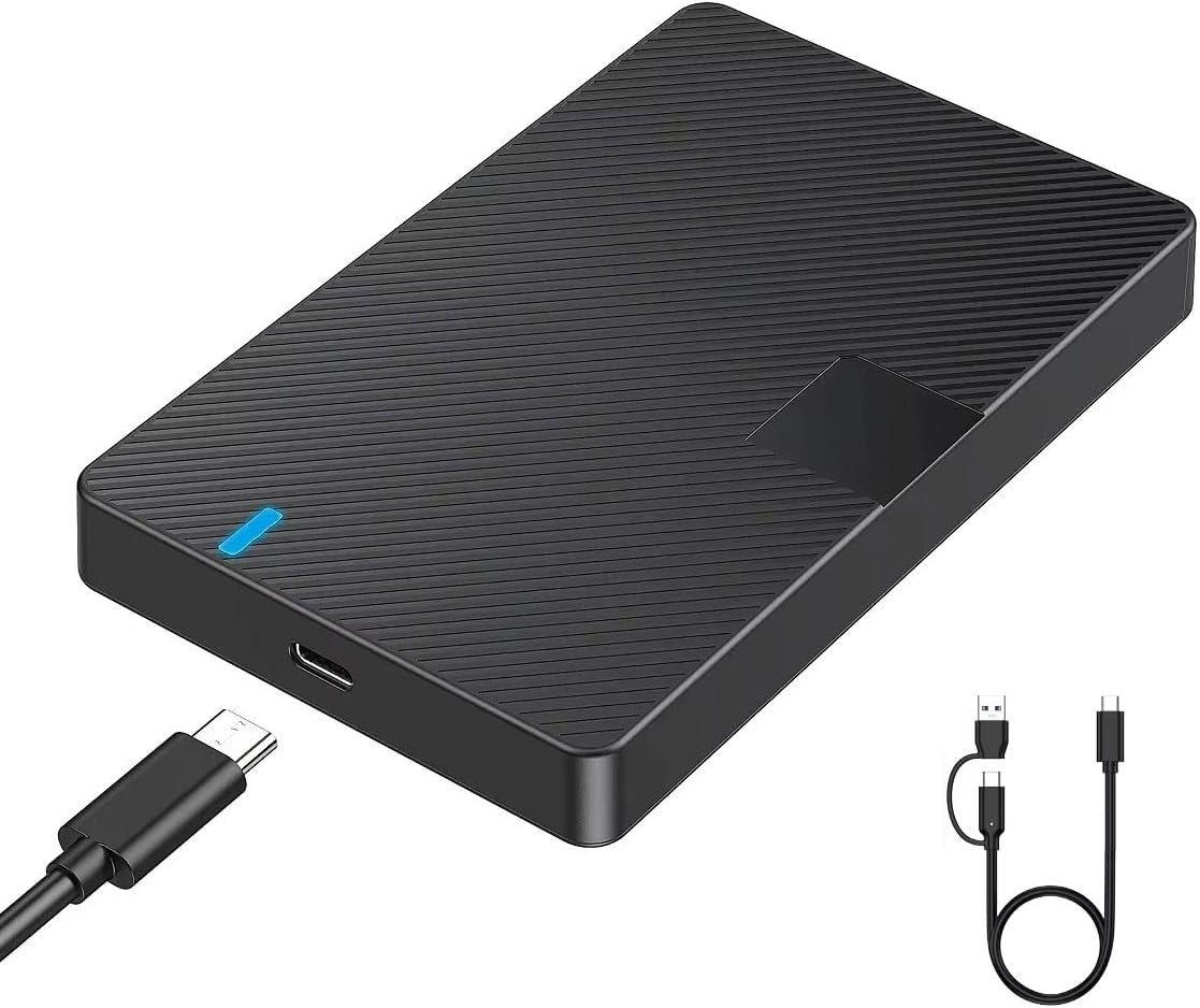CR11 Type-C 3.1'den Type-C 3.1 ve USB 3.0'a 2.5” HDD/SSD Harici Disk Kutusu – USB 3.0/3.1, Tak-Çalıştır, 6TB Destekli, Aletsiz Kurulum, LED Göstergeli, Windows ve Mac Uyumlu