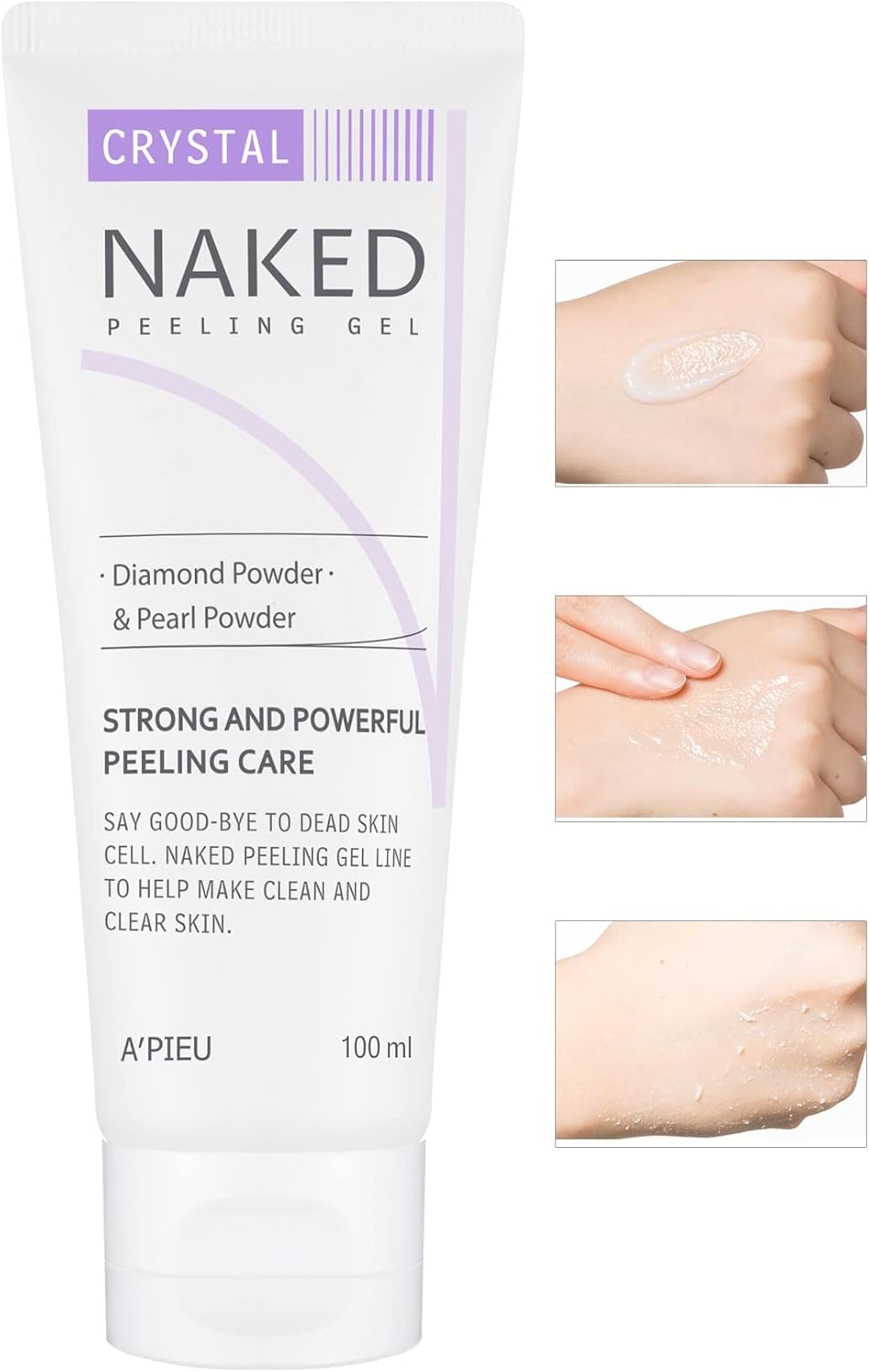 Elmas Tozu İçeren Arındırıcı Peeling Jel 100ml APIEU Naked Peeling Gel (Crystal)