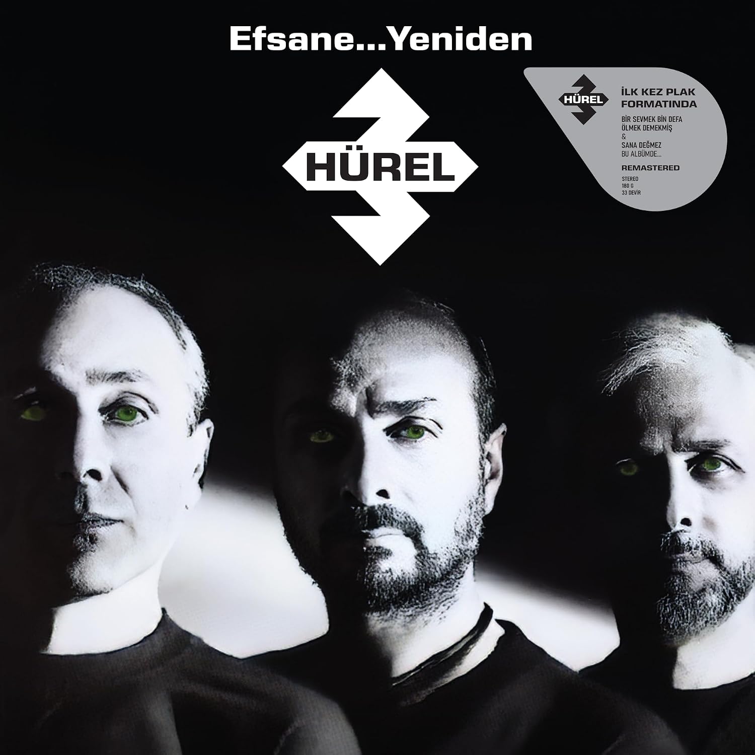 3 Hürel Efsane Yeniden Plak Lp - İlk Kez Plak formatında Bir Sevmek Bin Defa Ölmek Demekmiş & Sana Değmez, Bu Albümde