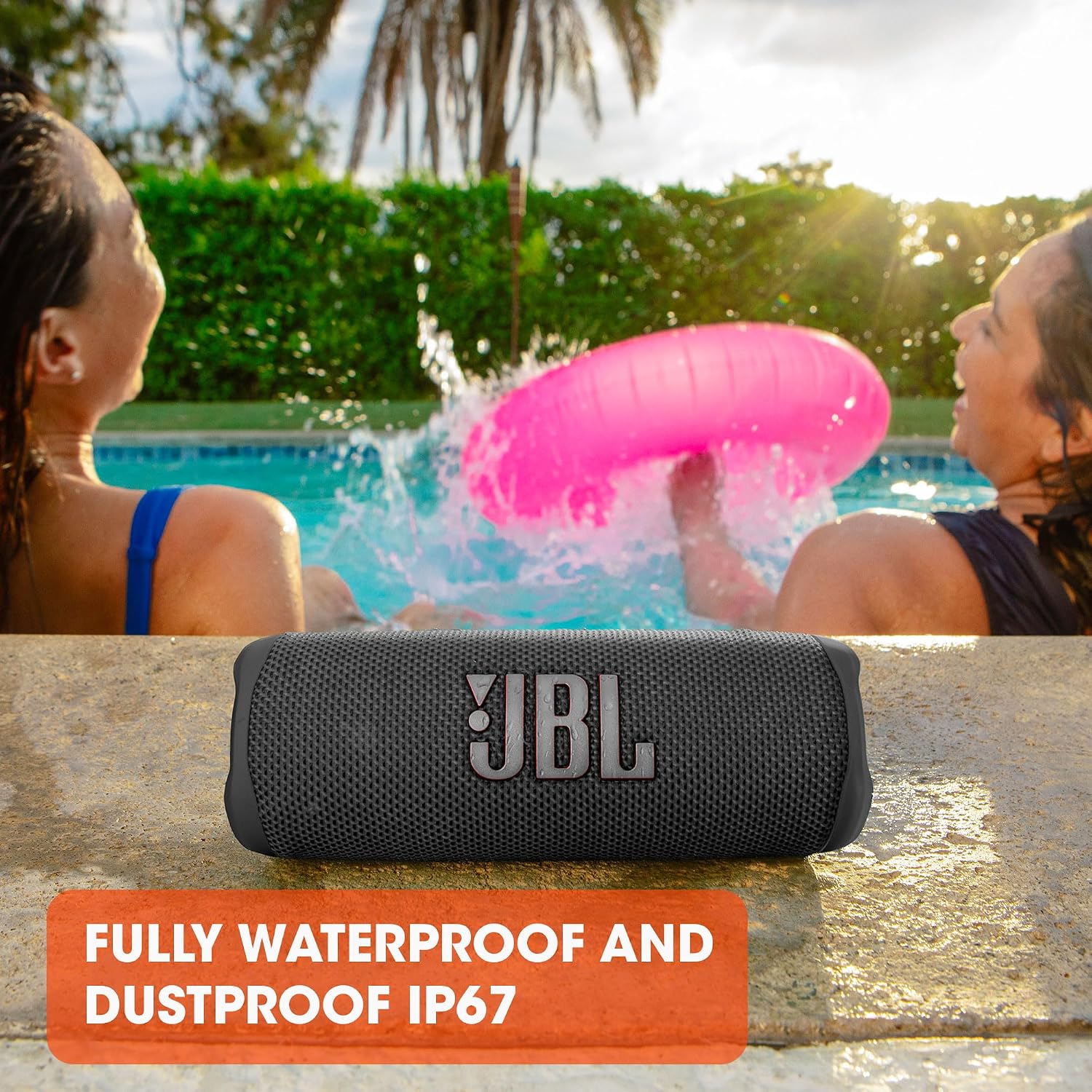Flip6, Bluetooth Hoparlör, IP67, Pembe