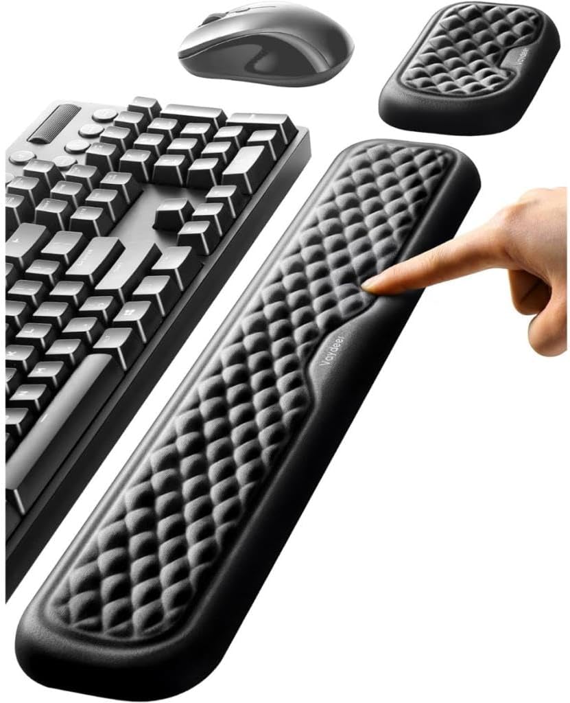 Masaüstü Kol Dayama Padi Ergonomik Klavye ve Mouse İçin Bilek Destek Seti Bilek Yastığı