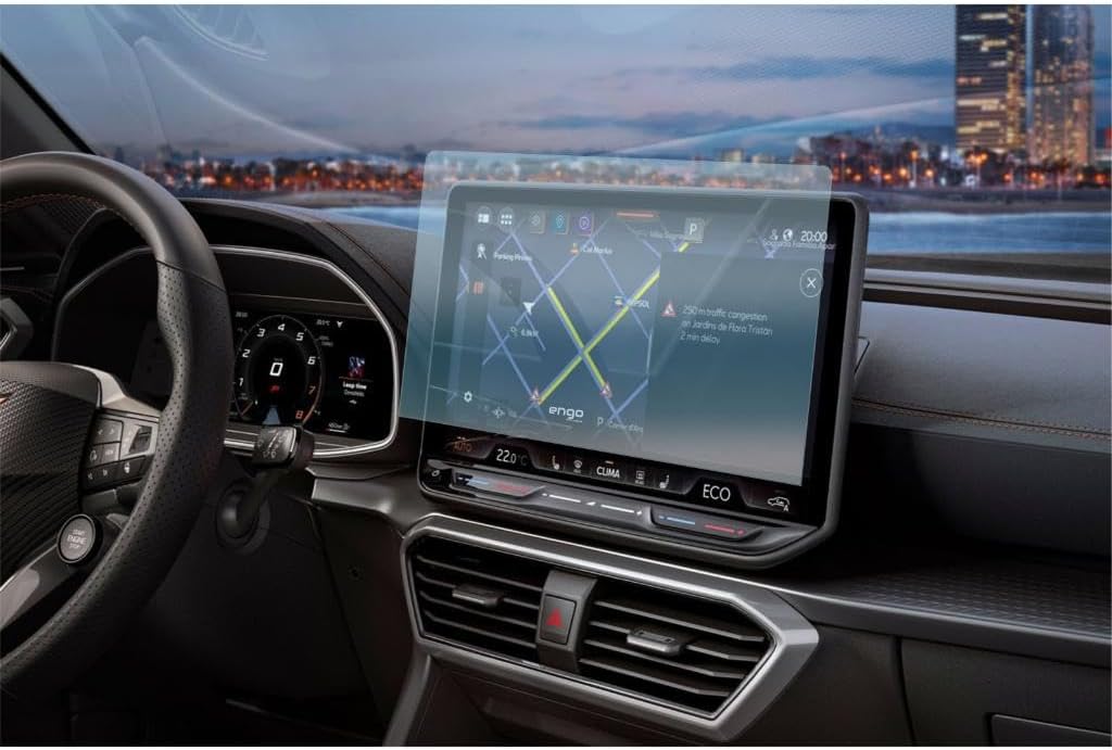 Cupra Formentor Multimedya 12.9 İnç İle Uyumlu Ekran Koruyucu 9h Parlak Nano