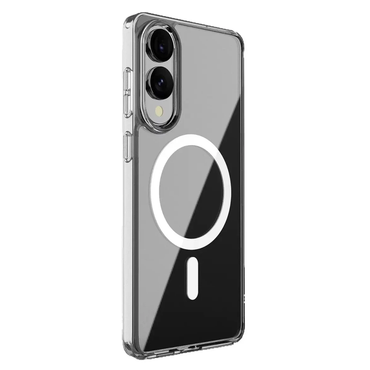 Samsung Galaxy S25 Edge Kılıf Magneticsafe Şeffaf Silikon - Şeffaf