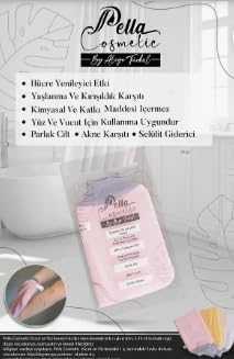 Pella Cosmetic 4 Adet Renkli Duz Banyo Lifi ve Kesesi