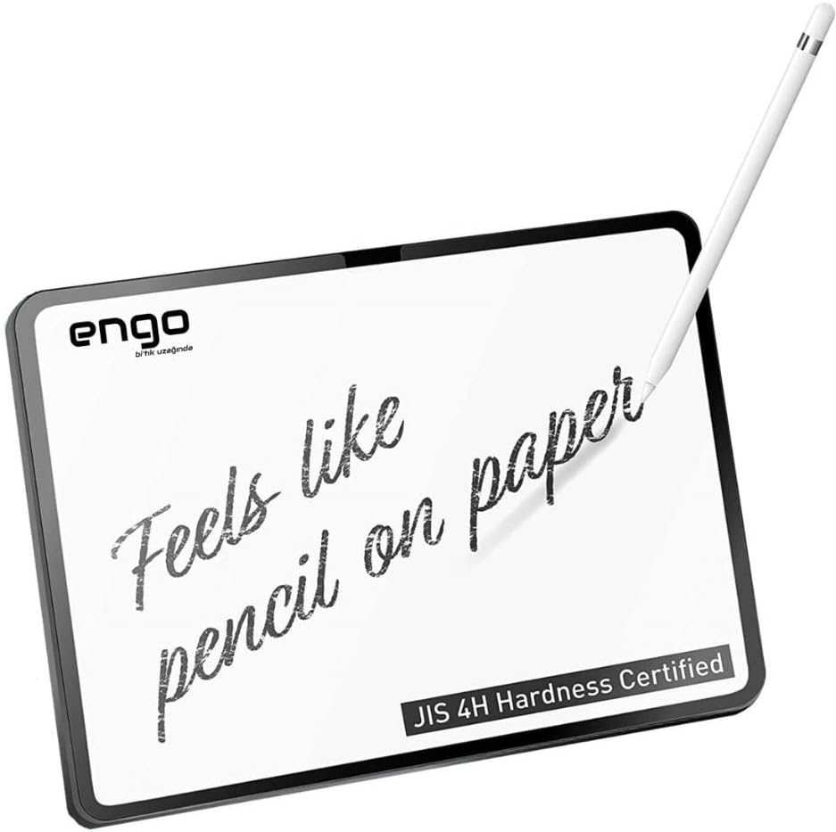 Apple iPad 8. Nesil İle Uyumlu Paperfeel Ekran Koruyucu Kağıt Hissi Veren Dokulu Mat Yüzey, Pencil Kullanımı, Not Alma Ve Çizim İçin