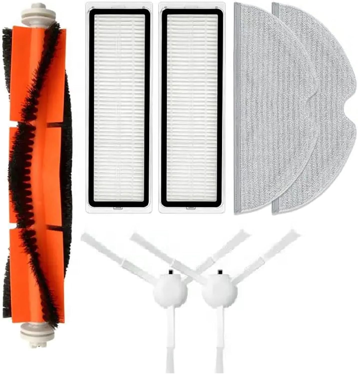 Dreame Vacuum Mop F9 7 li Yenileme Seti Vacuum Mop 1C Vacuum Mop 2C Vacuum Mop Pro 2+ 3D Uyumlu Ana Fırça,Hepa Filtre Mop Paspas Yedek Parça-7 Parça