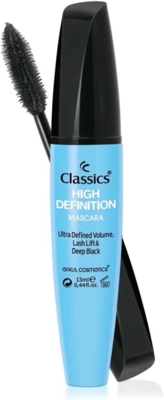 Classics High Definition Mascara, doğal, uzun, tek tek ayrılmış ve belirgin kirpikler