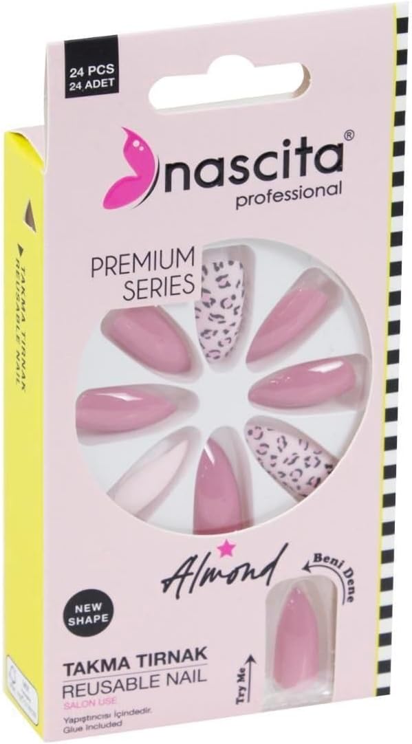 24'lü Almond Renkli Takma Tırnak - 149