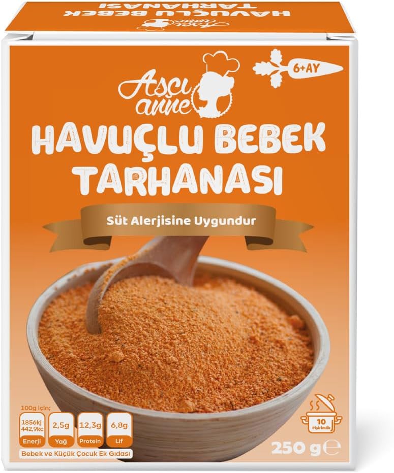 Aşçı Anne Havuçlu Bebek Tarhanası Süt Alerjik 6+ Ay - 250G