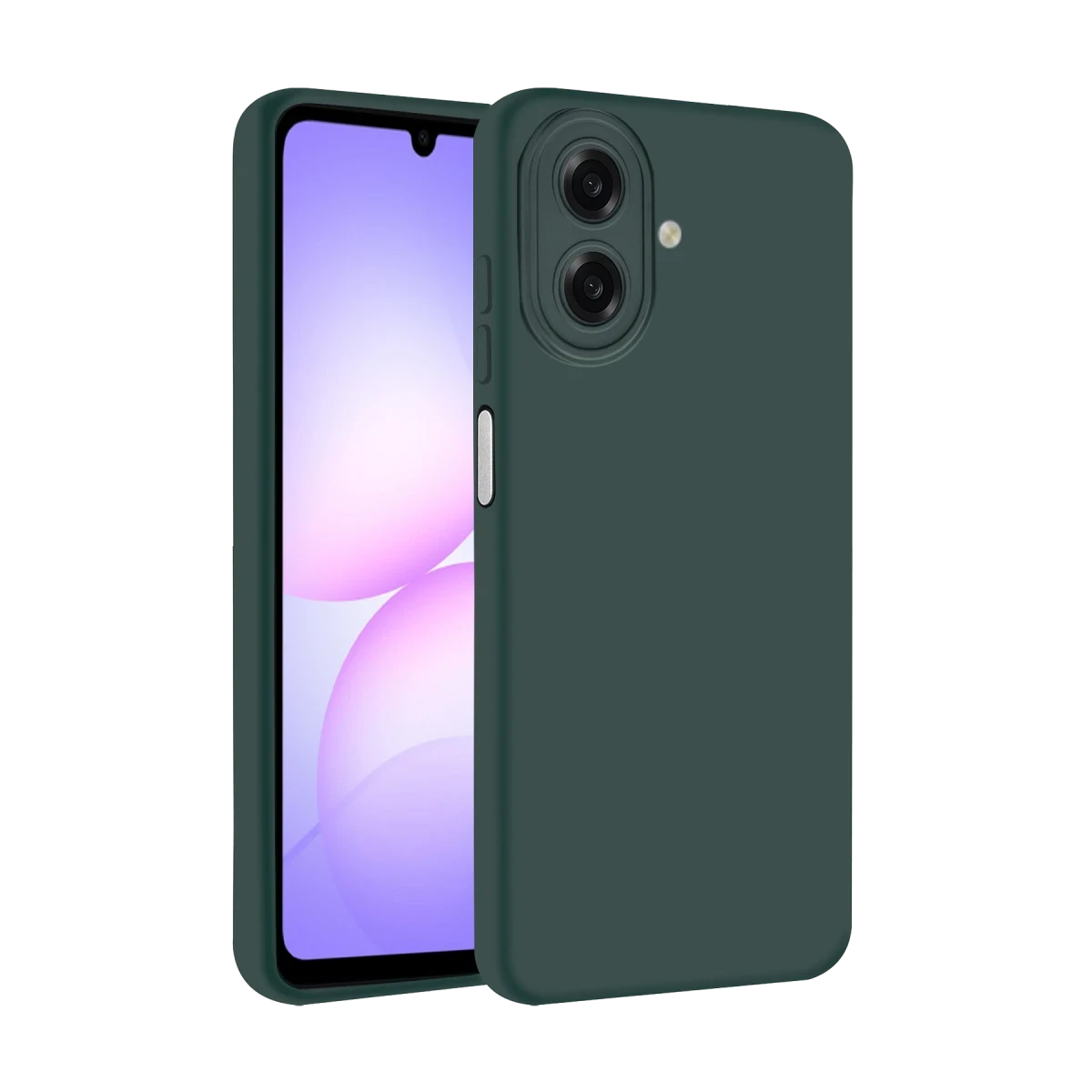 Samsung Galaxy A07 4G Nano içi Kadife Silikon - K.Yeşil