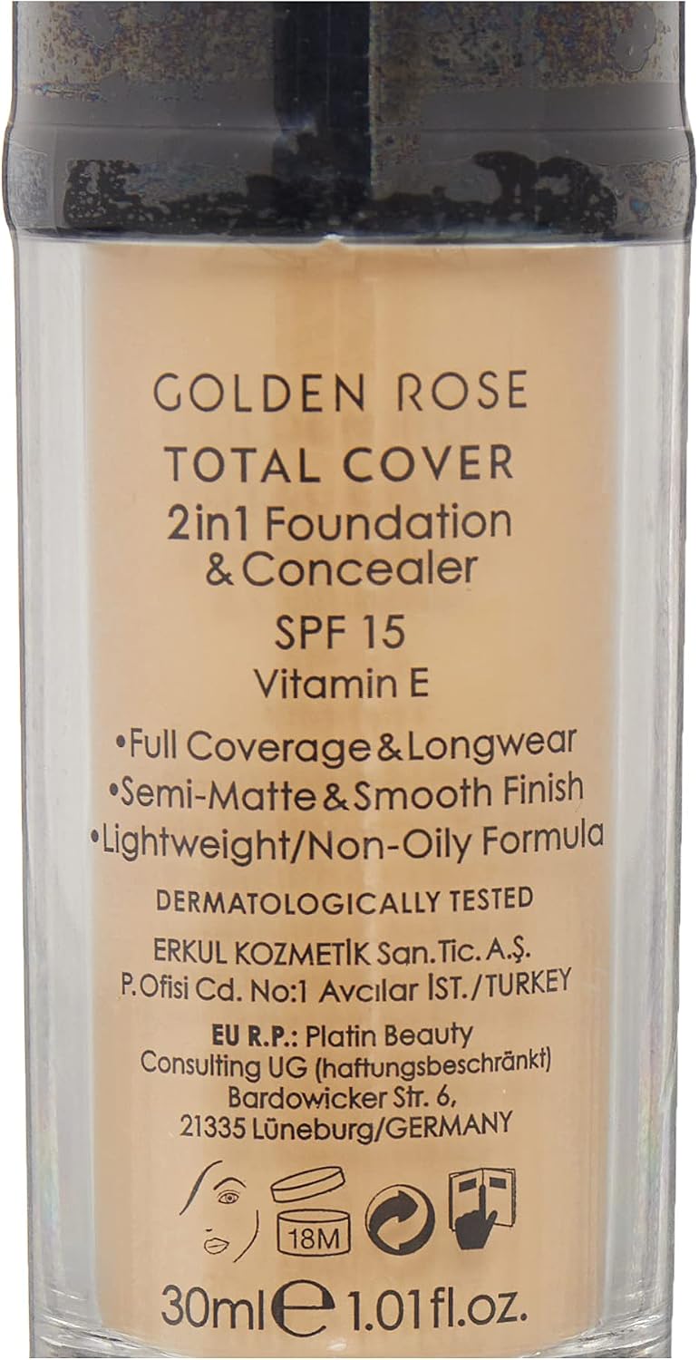 Total Cover 2 in 1 Foundation & Concealer Fondöten ve Kapatıcı No: 023