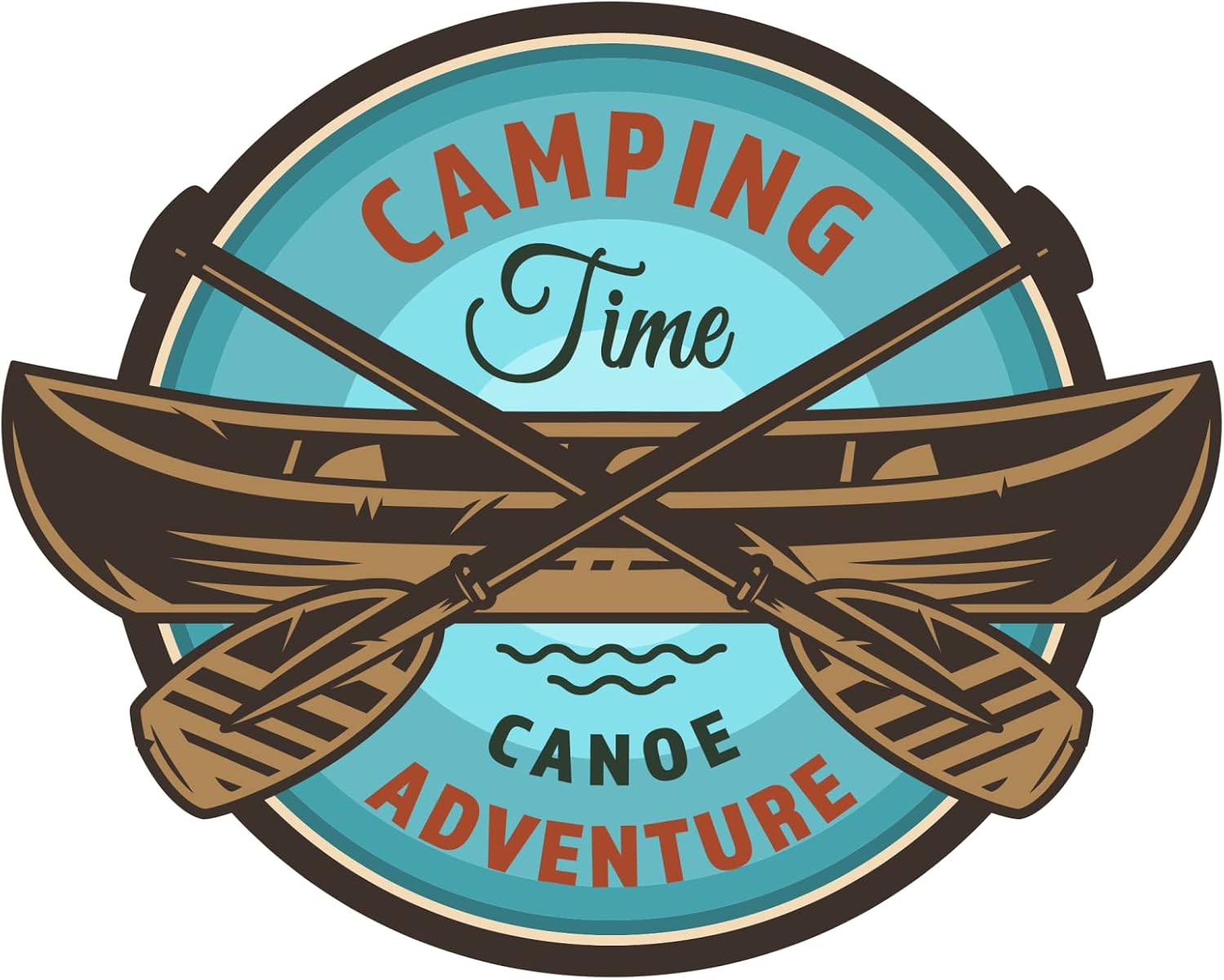 Off Road Camping Adventure Sal Kayık Deniz Kamp Off Road Sticker 10 x 8 cm