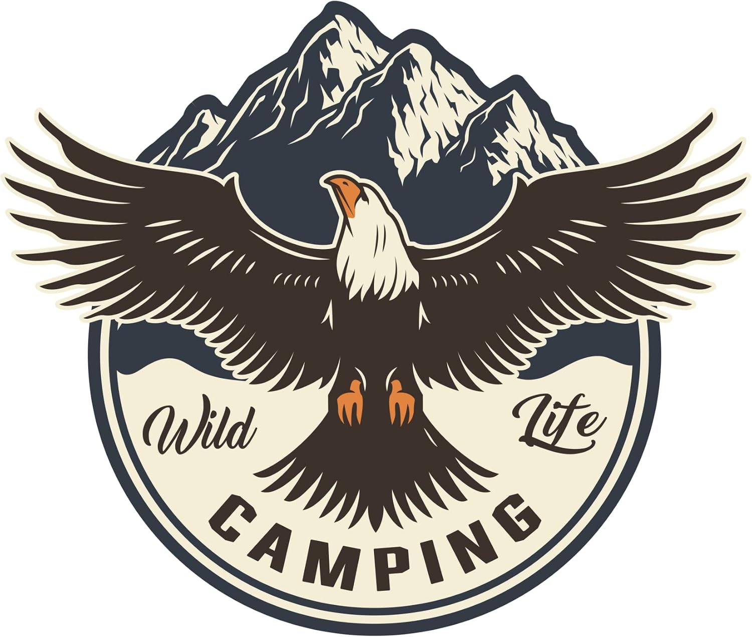 Off Road Camping Offroad Adventure Sticker Kartal 10 x 8,5 cm